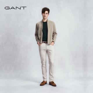 GANT 秋冬男士微弹休闲长裤中腰时尚通勤百搭高级感牛仔裤