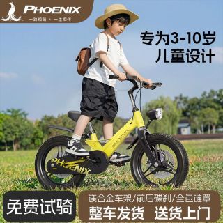 凤凰 儿童自行车2-4-6-8岁宝宝脚踏车轻便镁合金男女孩减震单车
