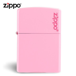 ZIPPO 打火机 粉红色238ZL粉色哑漆商标 防风官方美国TCX1H1