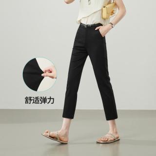 ESE-Y 舒适高弹修身显瘦八分小脚裤26夏新针织休闲裤女小个子铅笔裤