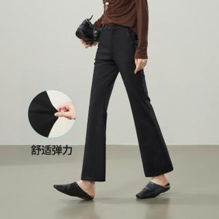 ESE-Y 弹力舒适高个子九分喇叭裤26秋新百搭休闲裤子女