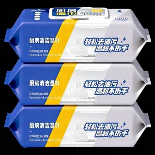 厨房清洁油污湿巾大号厨房湿巾加大加厚厨房清洁湿巾