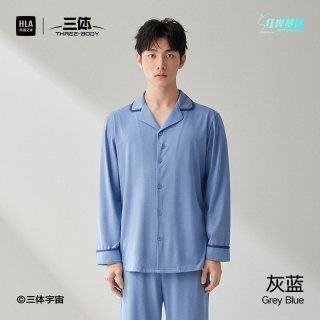 88VIP：海澜之家 三体联名男士家居服套装10A抗菌防螨睡衣长袖长裤可外穿