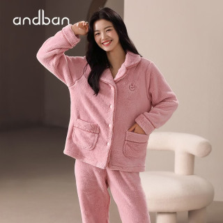 安之伴 女士家居服套装 82141321545 豆沙 M