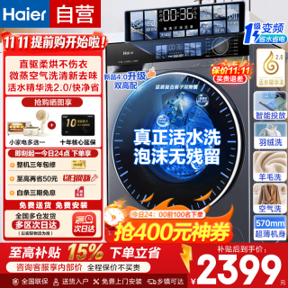 海尔 追光系列 XQG100-HBE37E 洗烘一体机 10kg