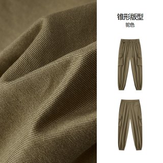 森马 休闲裤男冬季磨毛大口袋工装裤户外运动宽松束脚裤松紧腰长裤