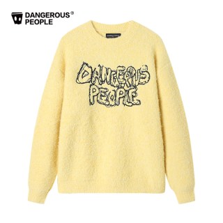 Dangerous People Dangerouspeople薛之谦dsp宽松百搭圈圈纱时尚潮圆领毛衣针织衫