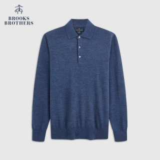 Brooks Brothers [100%羊毛]Brooks Brothers/布克兄弟男士26冬新款翻领长袖针织衫