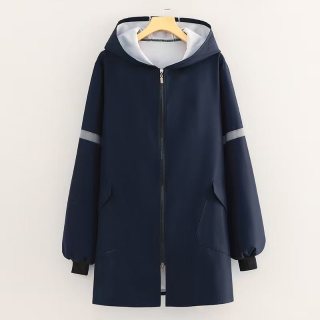 春秋正穿罩衣拉链连帽复合防水工作服户外防尘抗风定制印字logo