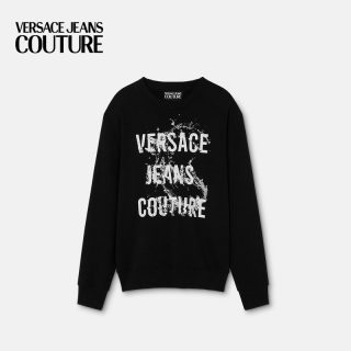 VERSACE JEANS COUTURE 男士印花棉质平纹针织运动衫