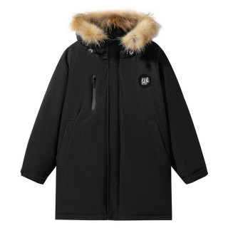 88VIP：雪中飞 2026冬新款男女情侣中长款羽绒服中性貉子毛领时尚韩版厚