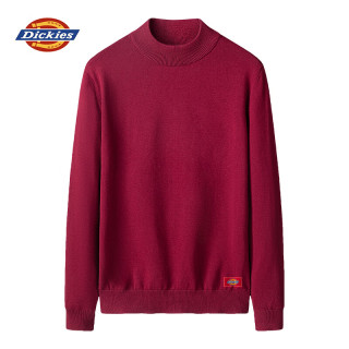 Dickies 双11开门红！纯色修身秋冬毛衣圆领韩版时尚休闲打底衫T恤
