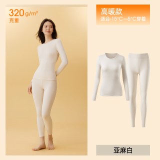 YOUKESHU 保暖内衣含羊毛秋衣秋裤发热肌底衣套装男女款冬季加绒加厚