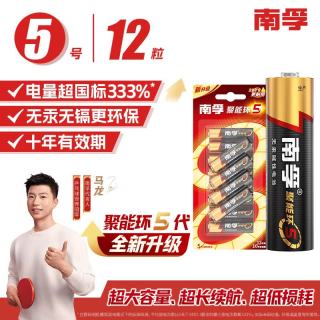 南孚 LR6 5号碱性电池 1.5V 12粒装