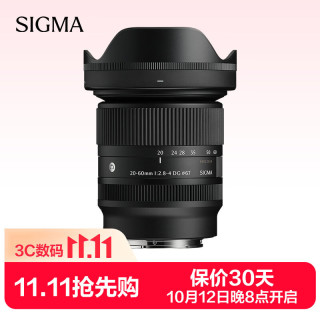 适马 20-60mm F2.8-4 DG｜Contemporary 全画幅微单 标准变焦镜头人像旅行直播 索尼E卡口 67mm