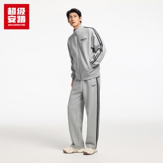 超级安踏 男休闲运动套装2026秋立领外套夹克上衣运动裤152618707U