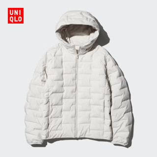 优衣库 PUFFTECH空气棉服 连帽外套 乳白色 3XL
