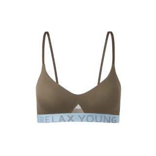 Relax young 青仰轻运动内衣女薄款吸湿速干不闷汗时尚叠穿美背bra