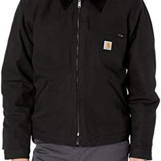 移动专享：carhartt 男士 103828经典底特律工装夹克 宽松黑色中号