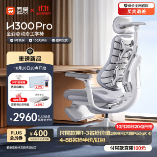 西昊 H300Pro 人体工学椅 云影白