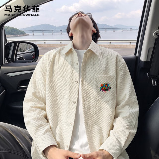 马克华菲 泡泡纱长袖衬衫