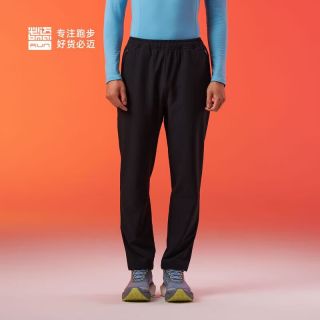 必迈 秋冬跑步防风控温长裤v3男女款训练运动保暖透气舒适休闲裤 夜幕黑  XL