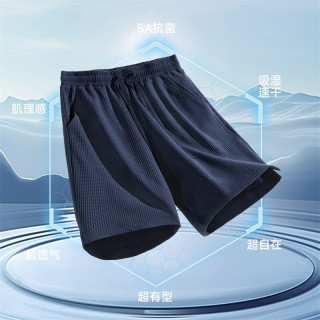 凡客诚品 短裤男夏季宽松透气休闲五分裤男士户外运动抑菌速干裤 藏青 L