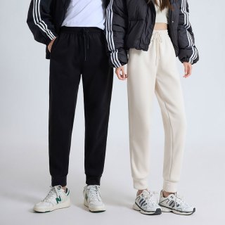 XVRV山茶花香沐丝绒防风裤女2026春季休闲裤宽松束脚运动裤