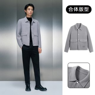 GXG 男士翻领短夹外套