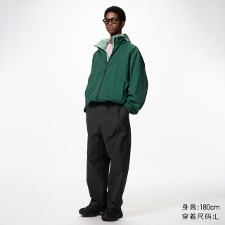 针织廓形舒适九分裤优衣库男装女装长裤裤子休闲裤裤子488739