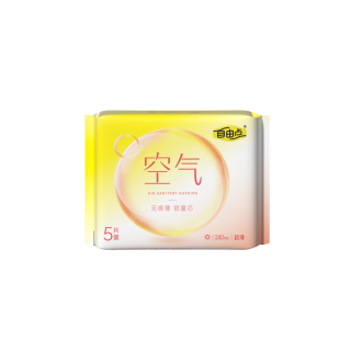 自由点 卫生巾超薄透气有机纯棉40mm5片（日） 任//选6包