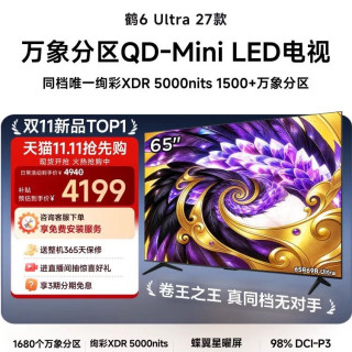 雷鸟 鹤6 Ultra 27款 65英寸 液晶电视