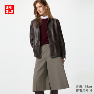 优衣库 弹力裙裤 常规款女装休闲裤裤子488814 35 浅褐色 M