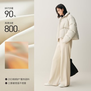 太平鸟 短款立领 女士羽绒服