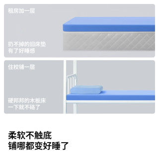 蓝盒子 记忆棉床垫 0.9x1.9米