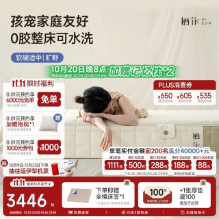 栖作 旷野Ⅱ 护脊弹簧床垫 180