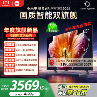 小米 S Mini LED 2026系列 L65MC-S 液晶电视 65英寸 4K