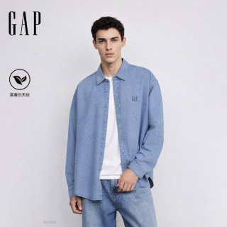 Gap 双11特惠 莱赛尔天丝牛仔衬衫长袖