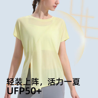 新款运动罩衫女宽松透气防晒速干衣健身瑜伽服短袖