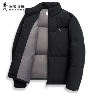 与狼共舞 [90鸭绒]与狼共舞防风立领羽绒服男2025冬季新款保暖舒适休闲外套