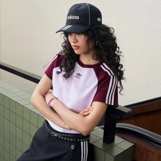 阿迪达斯 三叶草短袖女装 26春夏新款休闲三条纹运动时尚透气圆领短款T恤