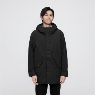 波司登 冬季男中长款鹅绒商务保暖连帽外套羽绒服