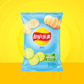 乐事 多种口味 薯片  青柠味 袋装 75克