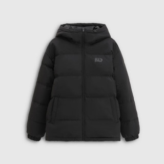 Gap 秋季款logo宽松连帽泡芙羽绒服