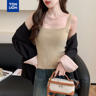 唐狮 秋季保暖打底内穿女背心棉吊带