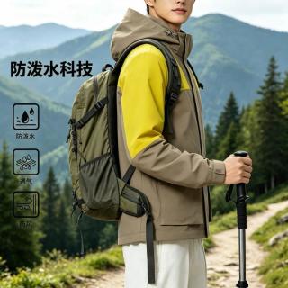安踏 防泼水梭织运动外套男冬季新款户外登山服夹克上衣152446602N