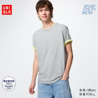 快干圆领T恤/短袖优衣库男装女装482300 489934