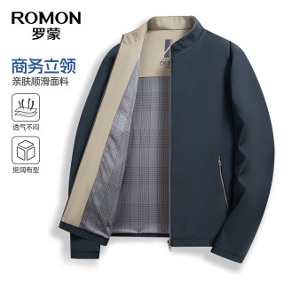 罗蒙 立领夹克男