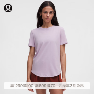 lululemon 丨Love 女士圆领短袖 T 恤 LW3EPFS 悦动丁香紫 XS /4