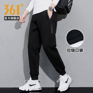 361° 361运动长裤男2026秋季新款收口针织休闲卫裤男4002B